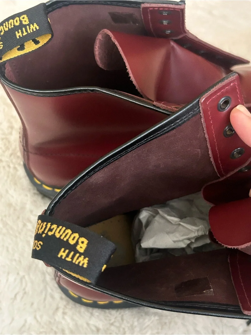 Classic Dr. Martens Doc Marten 1460 combat Boots men’s 14 cherry red smooth